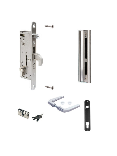 LOCINOX Compleet pakket  H-METAL-SET-80-M voor metalen tuinpoorten
