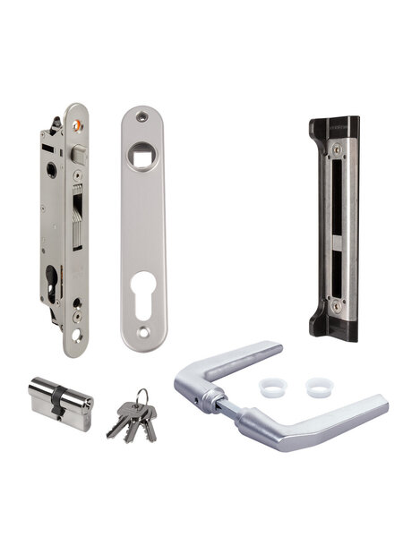 LOCINOX Compleet pakket  FORTYSET-40I-MA voor metalen/aluminium/PVC  tuinpoorten