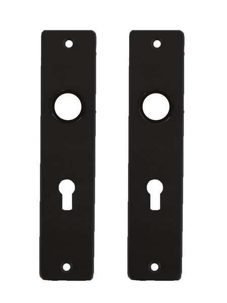 Dulimex Kort zwart schild 180/41 met cilindergat 55 mm