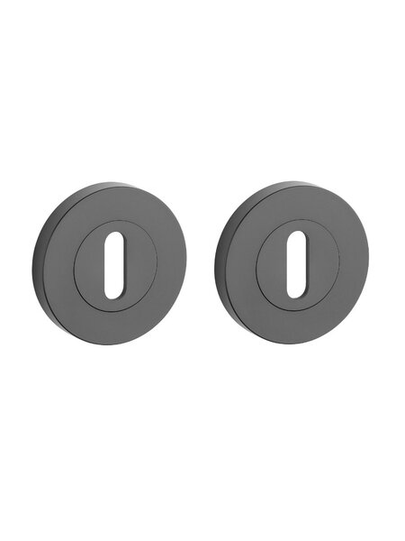 STERK Paar zwarte sleutelplaatjes 1710 OVAL PRO 8MM