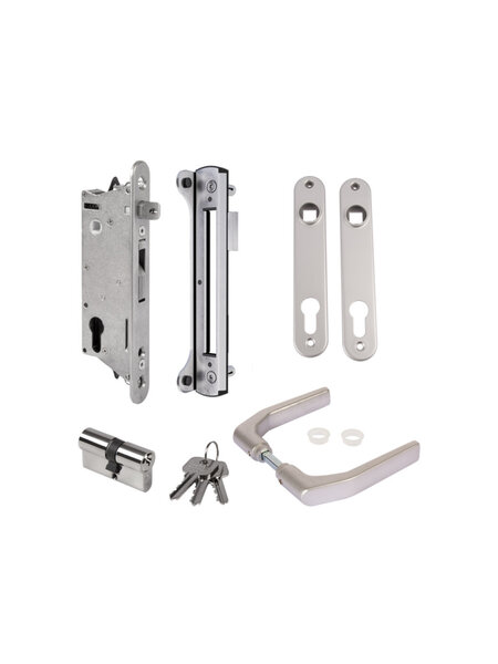 LOCINOX Compleet pakket  SIXTYSET-60U-JA voor metalen/aluminium/PVC  tuinpoorten