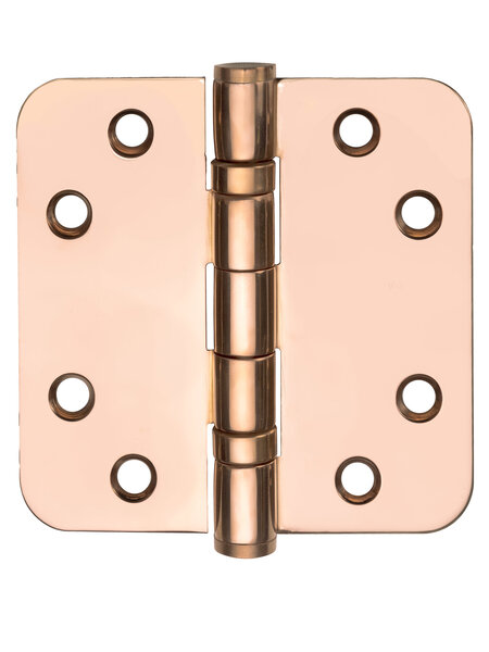 Formani Formani kogellagerscharnier BASICS LBSA8989 afgeronde hoeken PVD gepolijst koper