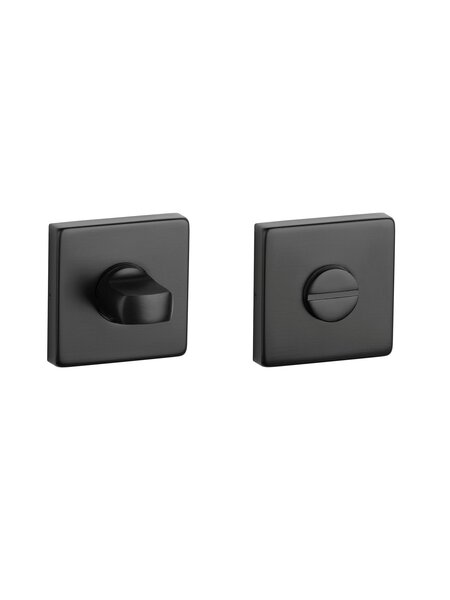 STERK WC garnituur 1712 KVADRAT 9 mm - Mat zwart