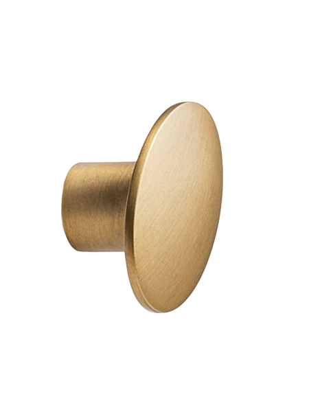 Furnipart Meubelknop DOME ovaal geborsteld messing