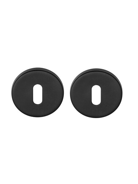 DKS Ronde sleutelplaatjes 50R - mat zwart