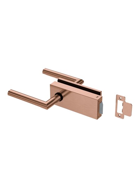 JNF Architectural Hardware JNF ALL IN glazendeurslot met deurklinken - Koper PVD