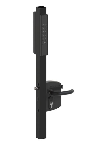 LOCINOX Locinox opbouwslot VOLTA met externe code klavieren voor profielen 40-60 mm - Zwart