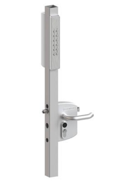 LOCINOX Locinox opbouwslot VOLTA met externe code klavieren voor profielen 40-60 mm - Zilver