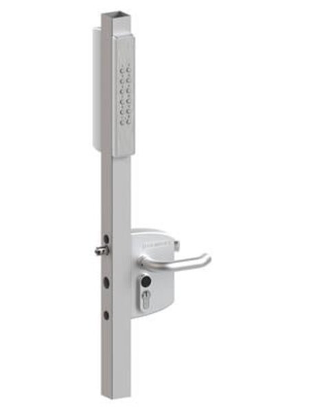 LOCINOX Locinox opbouwslot VOLTA met één extern code klavier voor profielen 60-80 mm - Zilver