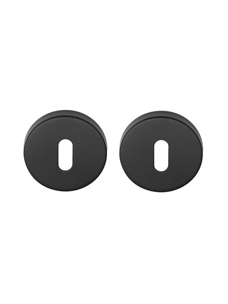 DKS Ronde sleutelplaatjes 50D 10mm - mat zwart