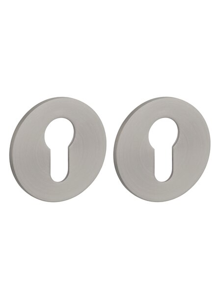 STERK Cilinderplaatjes OVAL 1711 - Ultra dun 3mm - Basaltgrijs PVD
