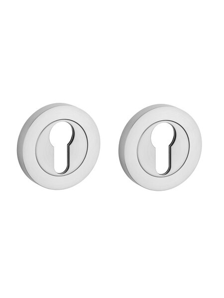 STERK Paar cilinderplaatjes 1711 OVAL PRO 8 MM - RVS