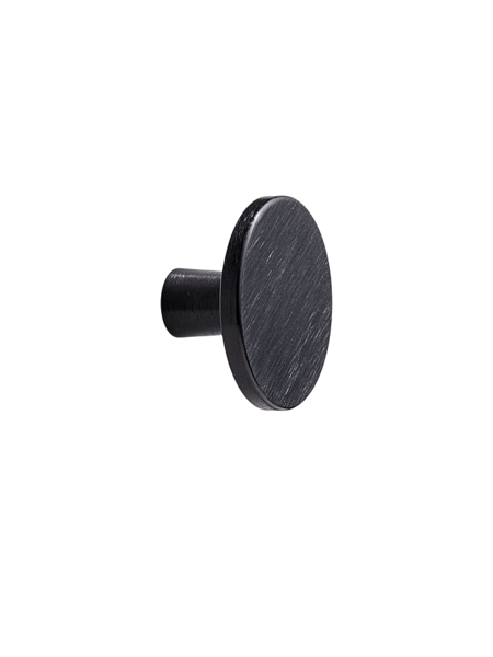 Furnipart Meubelknop PLATO mat zwart Rond