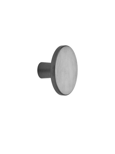 Furnipart Meubelknop PLATO geborsteld antraciet Rond