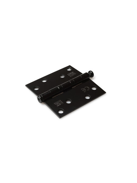 Dulimex Zwarte kogellagerscharnier met losse pen 89 x 89 x 2,4 mm