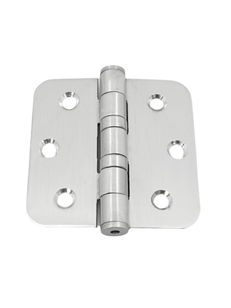 In-Door Kogelscharnier 76x76x2.5mm RVS afgerond