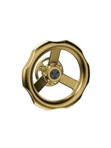 JNF Architectural Hardware JNF INDUSTRIAL DESIGN vaste deurknop Ø75 mm – Goud PVD