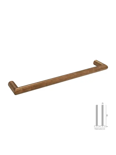 CRAFINO CRAFINO deurgreep MOON - Craft Cognac - 18/230 mm
