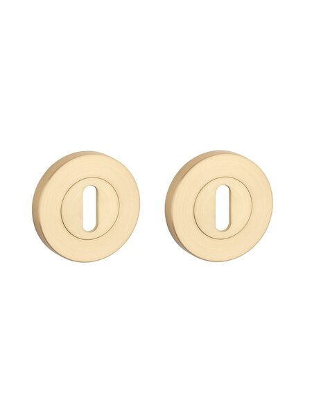 STERK Paar sleutelplaatjes 1710 OVAL PRO 8MM  - mat goud
