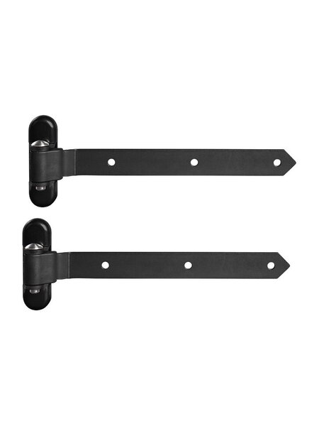 LOCINOX Zwart regelbaar 3- dimensioneel scharnier 3DW-HDG - 180° - 2 stuks