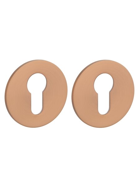 STERK Cilinderplaatjes OVAL 1711 - Ultra dun 3mm - Copper PVD
