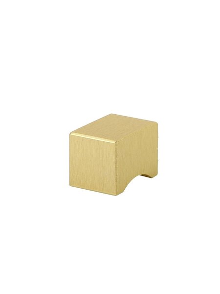 I.B.E. Meubelknop vierkant 19x19 mm  Goud