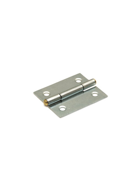 Dulimex Smal scharnier met vaste pen 40 x 32 x 0,9 mm verzinkt