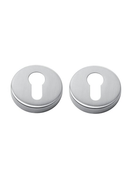 In-Door Paar cilinder plaatjes RVS rond