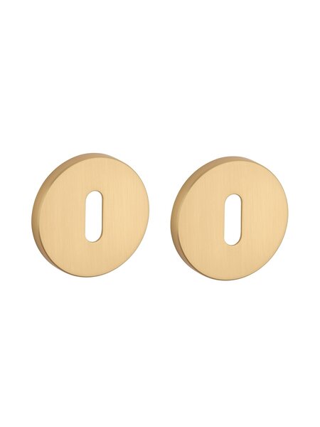 STILE STILE sleutelplaatjes rond Ø 53x7mm mat goud