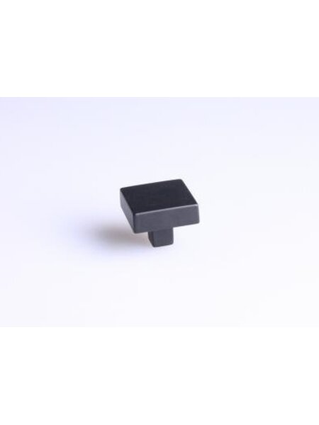 I.B.E. Zwarte vierkant meubelknop 30x30x24 mm