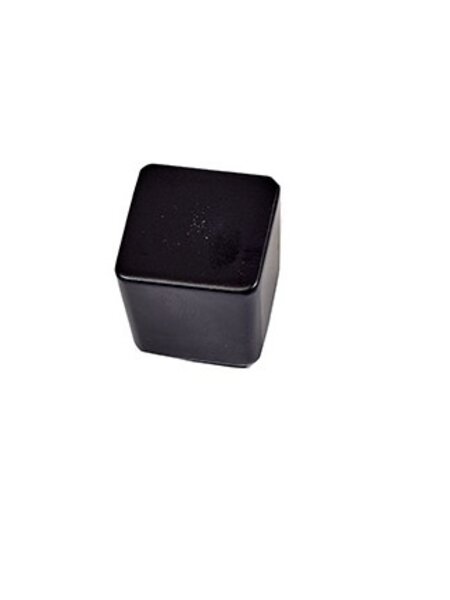 I.B.E. Zwarte meubelknop "Vierkant Conisch" 25x25 mm