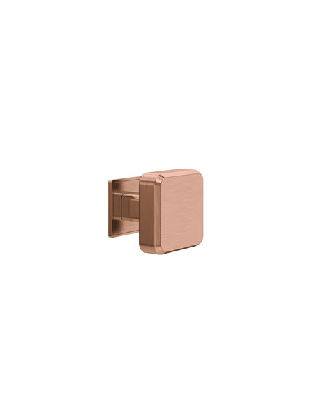 JNF Architectural Hardware JNF GATE COLLECTION vierkante vaste deurknop – Koper PVD