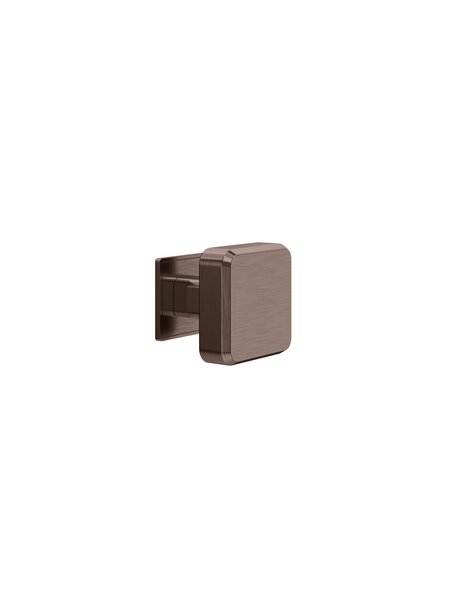 JNF Architectural Hardware JNF GATE COLLECTION vierkante vaste deurknop – Chocolate PVD