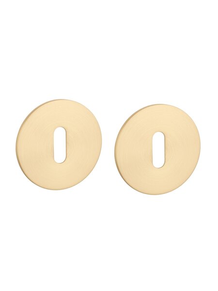 STERK Sleutelplaatjes OVAL 1710 - Ultra dun 3mm - mat goud