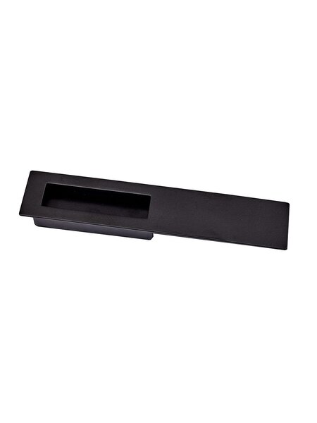 I.B.E. Zwarte schuifdeurkom 96x200 mm met voorplaat