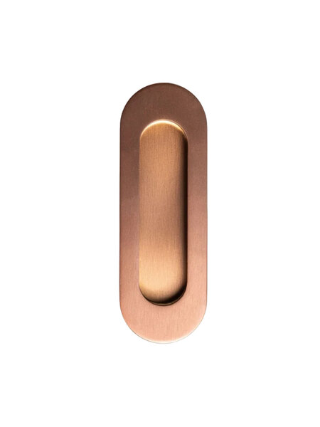 In-Door Schuifdeurkom ovaal 120 x 40 mm - brons koper