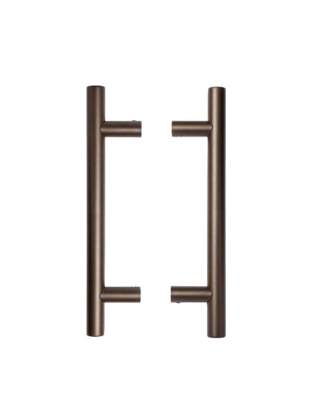 In-Door Paar deurgrepen rond 22/200/300 mm - donker brons