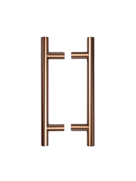 In-Door Paar deurgrepen rond 22/200/300 mm - brons koper