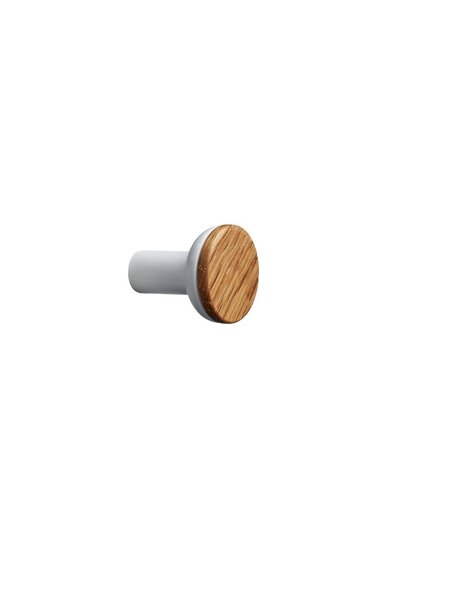 Furnipart Meubelknop BIS  hout-zamac / bruin -wit