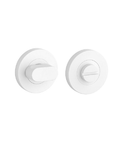STERK WC garnituur 1712 OVAL PRO 8 MM - mat wit