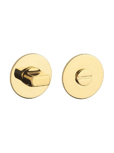 STERK Gouden wc garnituur OVAL 1712 - Ultra dun 3 mm - goud PVD