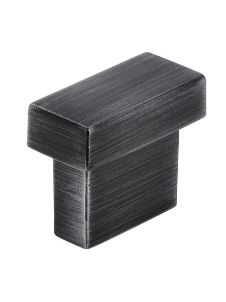 I.B.E. Rechthoekige meubelknop 29x14 mm ijzer geborsteld