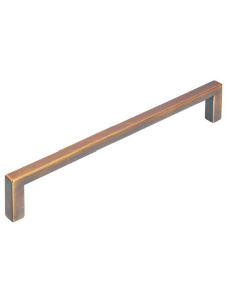 I.B.E. Meubelgreep  recht 160 mm antiek messing geborsteld