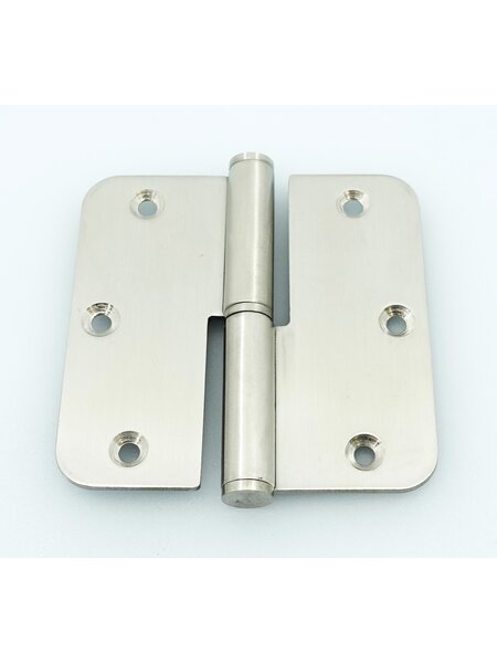 In-Door Paumelle 89x89x2,5mm RVS afgerond