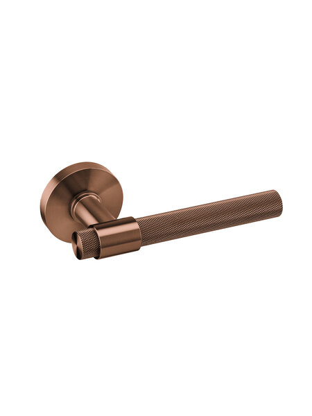 JNF Architectural Hardware JNF deurklinken op rond rozet – PVD Titanium Copper
