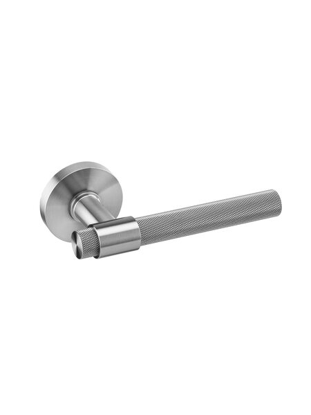 JNF Architectural Hardware JNF deurklinken op rond rozet – Inox satijn