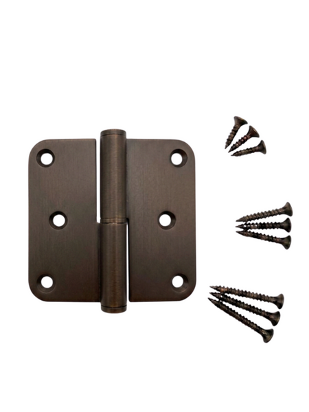 STERK RVS paumelle 80x80x2.5mm - Bruin