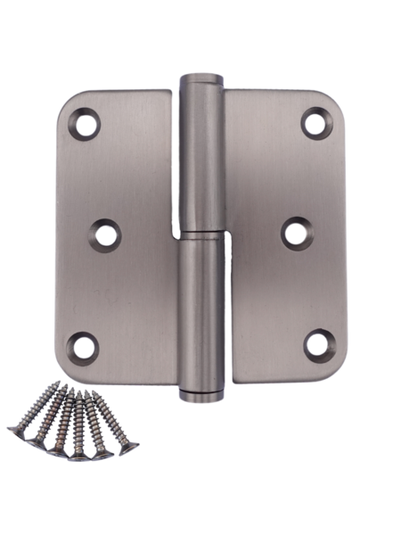 STERK RVS paumelle 80x80x2.5mm - Basaltgrijs PVD