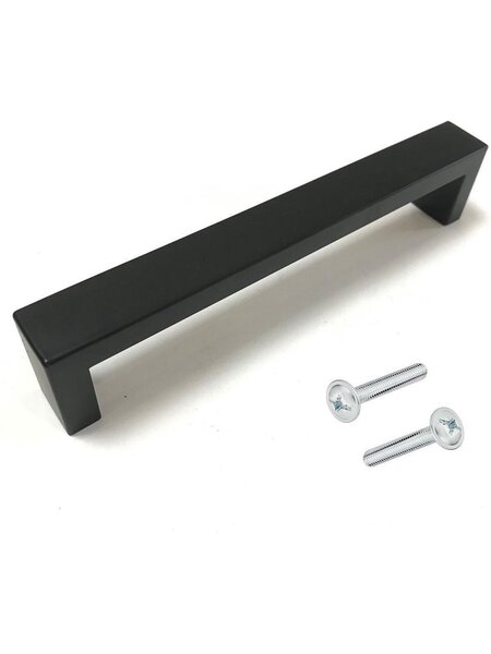 DKS Zwarte meubelgrepen ATLANTA - 12x20mm