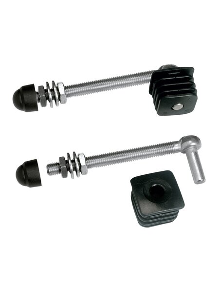 LOCINOX Scharnierset voor tuinpoort GBM 12 met kunststof doppen - 2 stuks